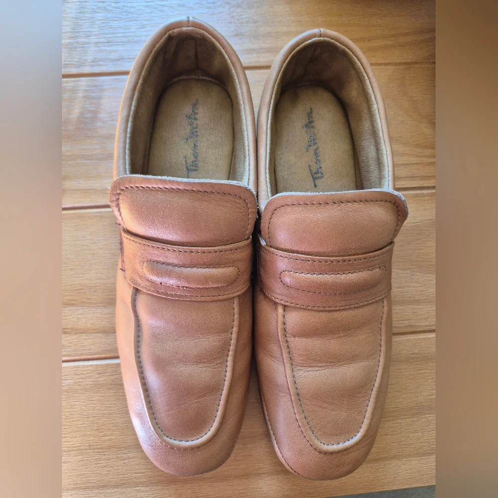 Thom‎ McAn Tan Leather Loafers - Mems Size 9.5